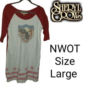 NWOT Sheryl Crow T-Shirt Dress Size Large